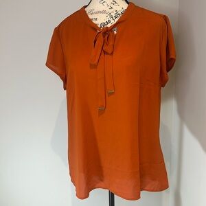 EUC Aconiya Size XL Orange Short Sleeve Top
